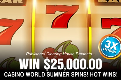 Casino World $25,000.00 Summer Spins! Hot Wins!