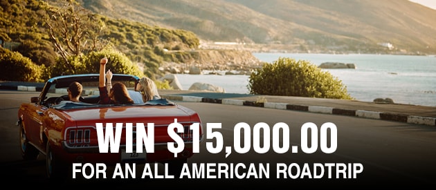 Win $15,000 All American Road Trip!